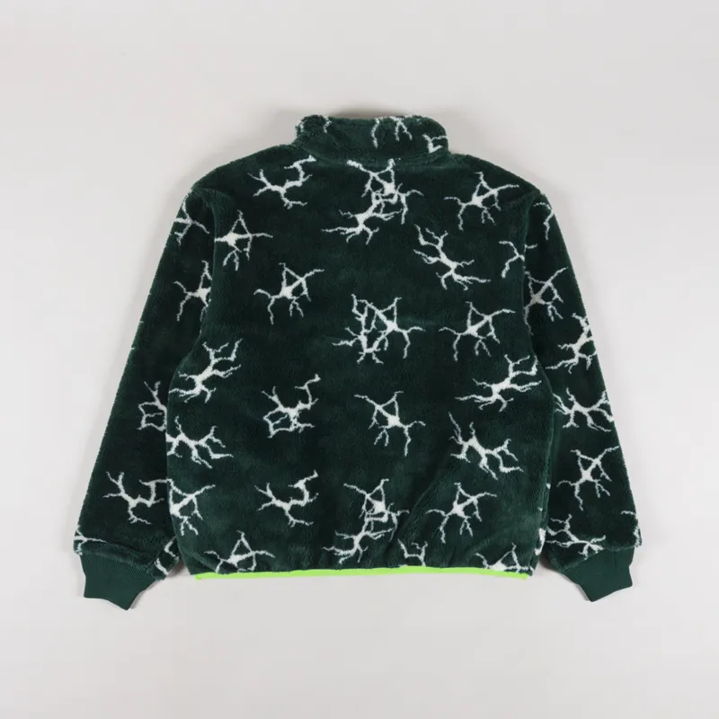Huf Quake Sherpa 1/4 Zip Fleece Forest Green-1