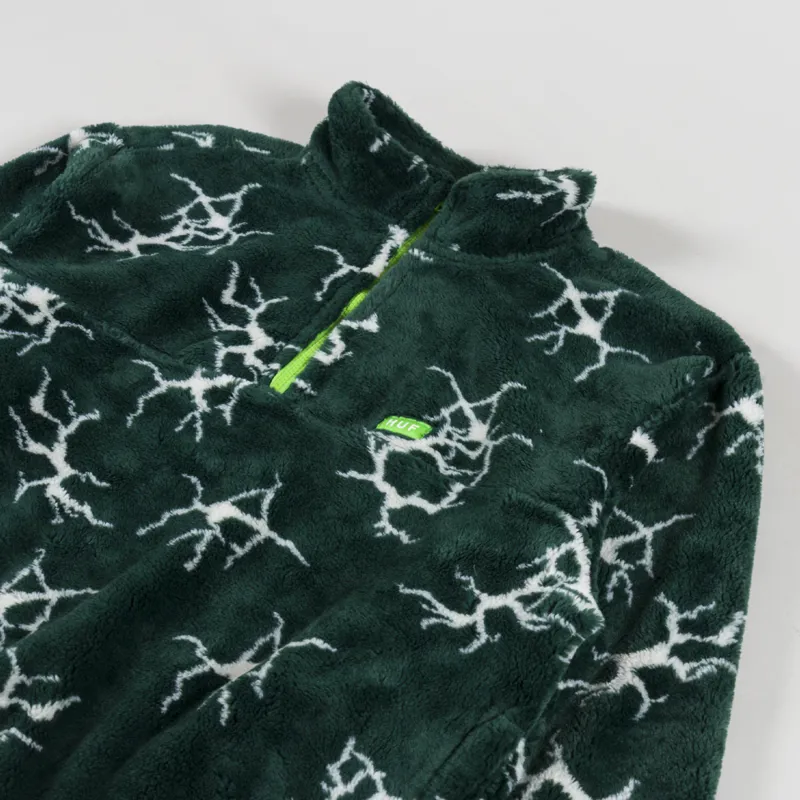 Huf Quake Sherpa 1/4 Zip Fleece Forest Green-2