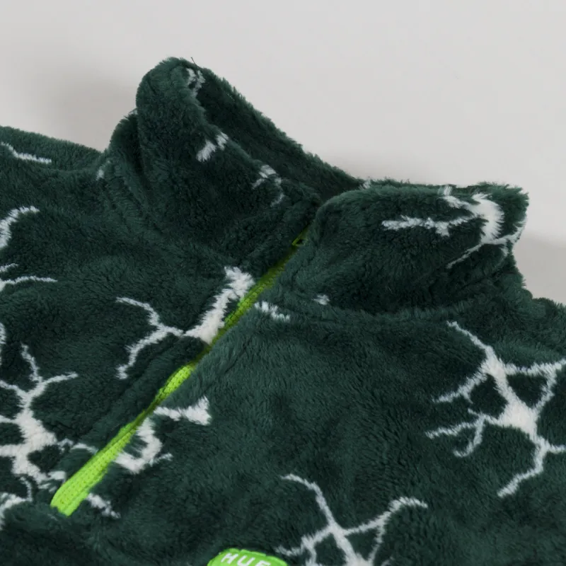 Huf Quake Sherpa 1/4 Zip Fleece Forest Green-4