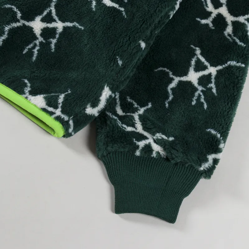 Huf Quake Sherpa 1/4 Zip Fleece Forest Green-6