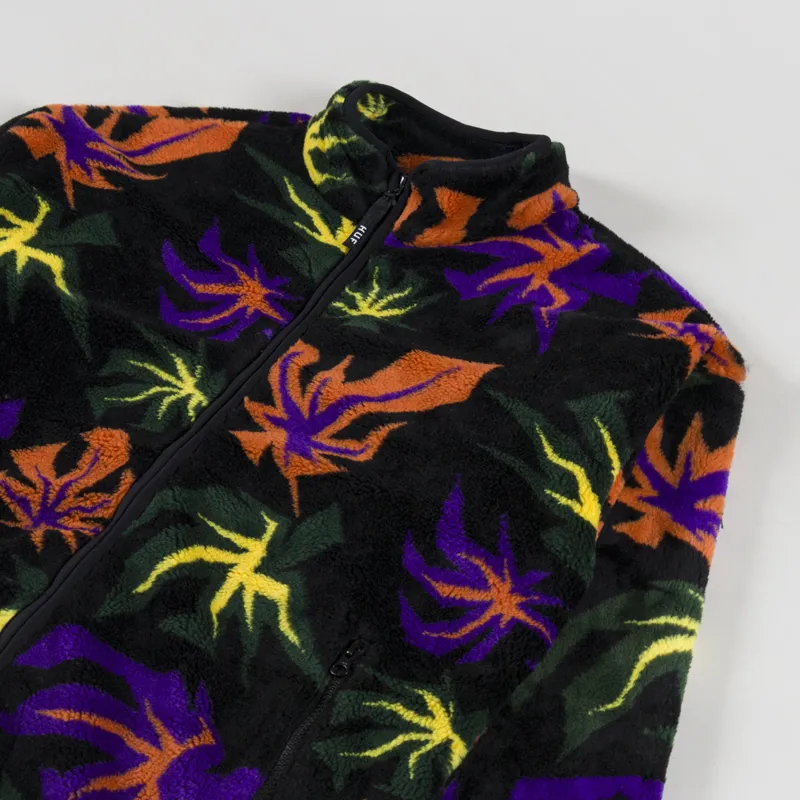 Huf Lowell Jacquard Sherpa Full-Zip Fleece Multi-2