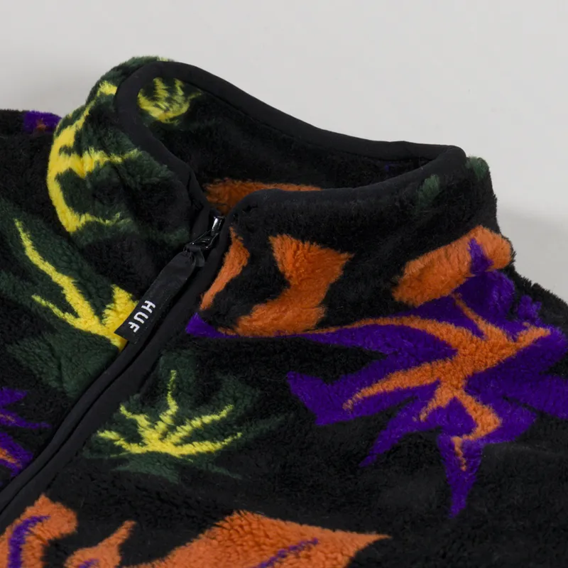 Huf Lowell Jacquard Sherpa Full-Zip Fleece Multi-4