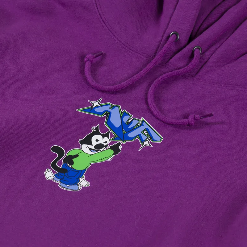 Huf Bad Cat Hoodie Grape-4