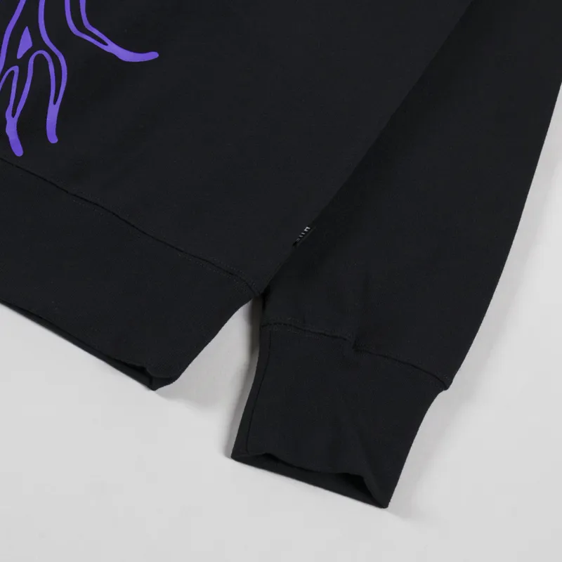 Huf Jack Skellington Crewneck Sweatshirt Black-6