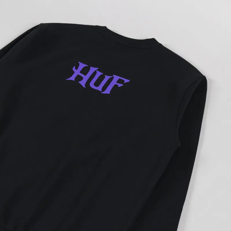 Huf Jack Skellington Crewneck Sweatshirt Black-2