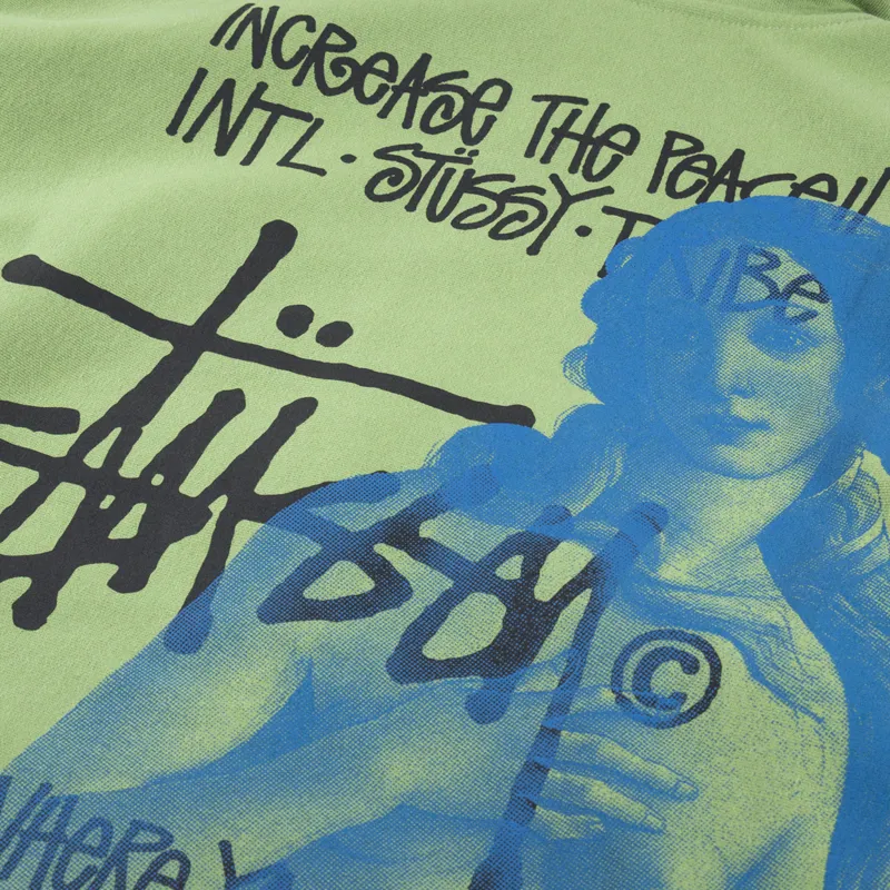 Stussy Ist Venus Zip Hoodie Moss-6