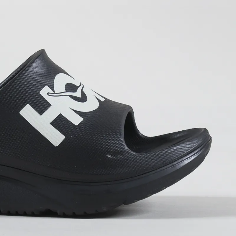 HOKA ONE ONE Ora Athletic Recovery Slide Black White
