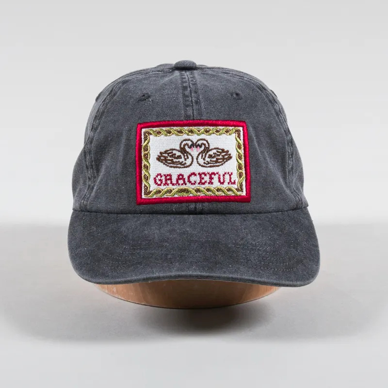 Obey Graceful 6 Panel Cap Pigment Black-2