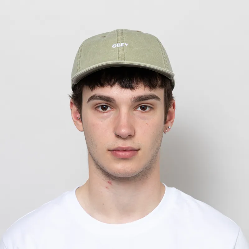 Obey Pigment Bold Six Panel Strapback Pigment Khaki-1