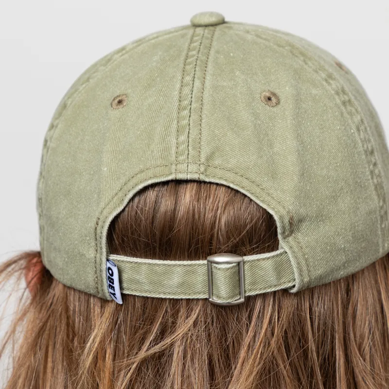 Obey Pigment Bold 6 Panel Strapback Khaki Multi-4
