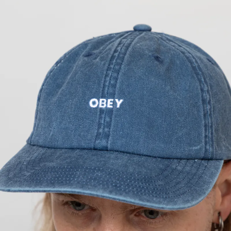 Obey Pigment Bold 6 Panel Strapback Navy-3