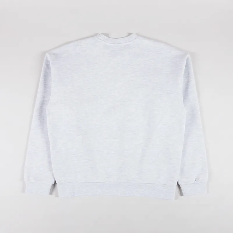 Obey Studios Stamp Extra Heavy Crewneck Ash Grey-1