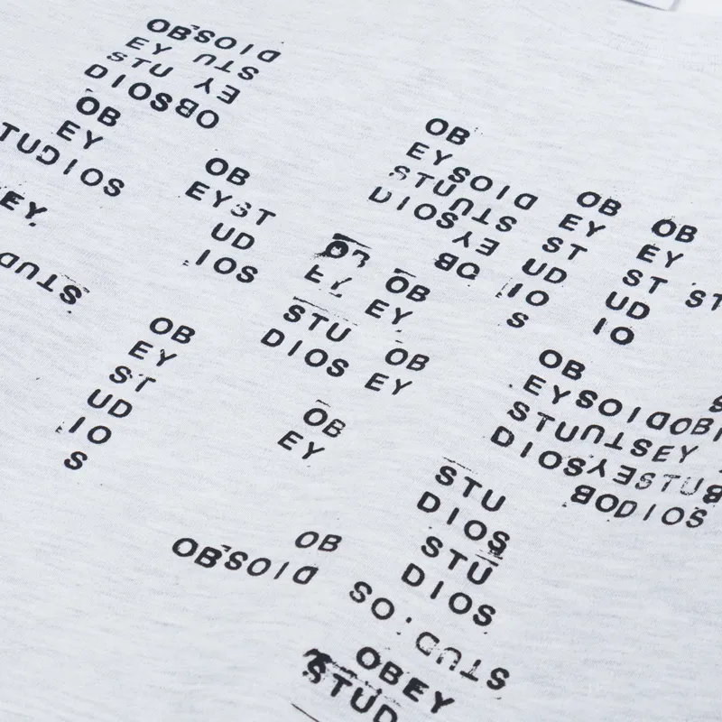 Obey Studios Stamp Extra Heavy Crewneck Ash Grey-4