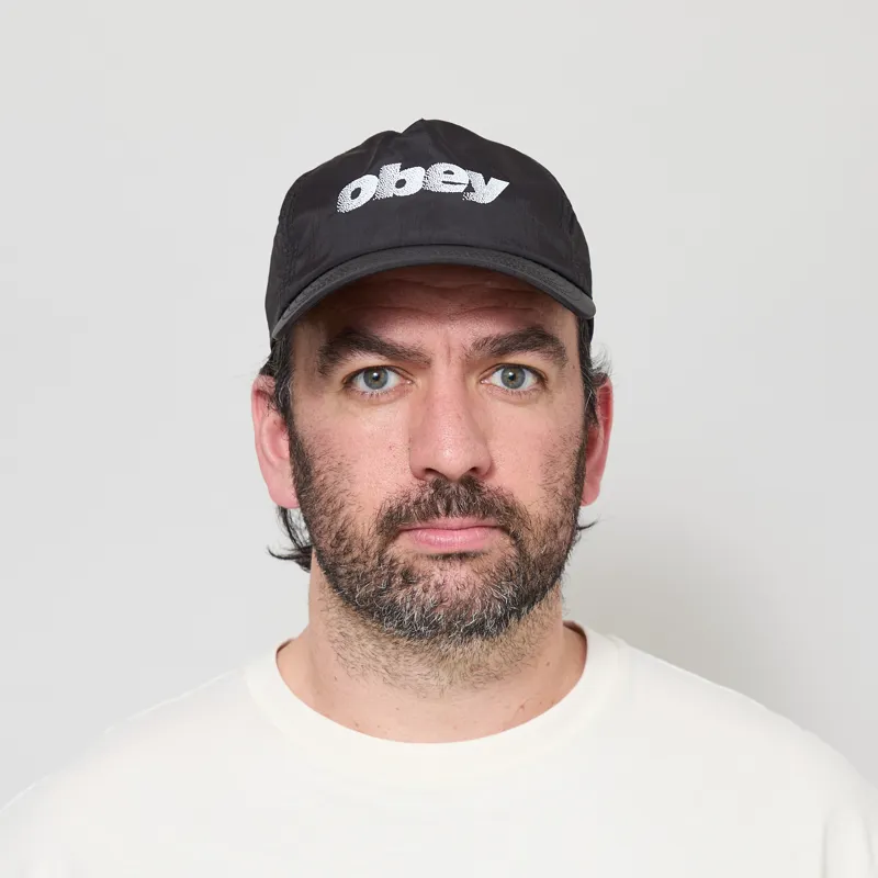 Obey Stipple 5 Panel Nylon Black-1