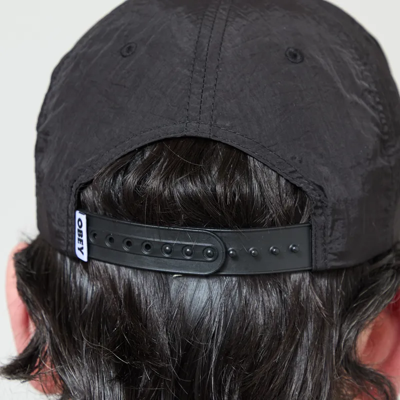 Obey Stipple 5 Panel Nylon Black-4