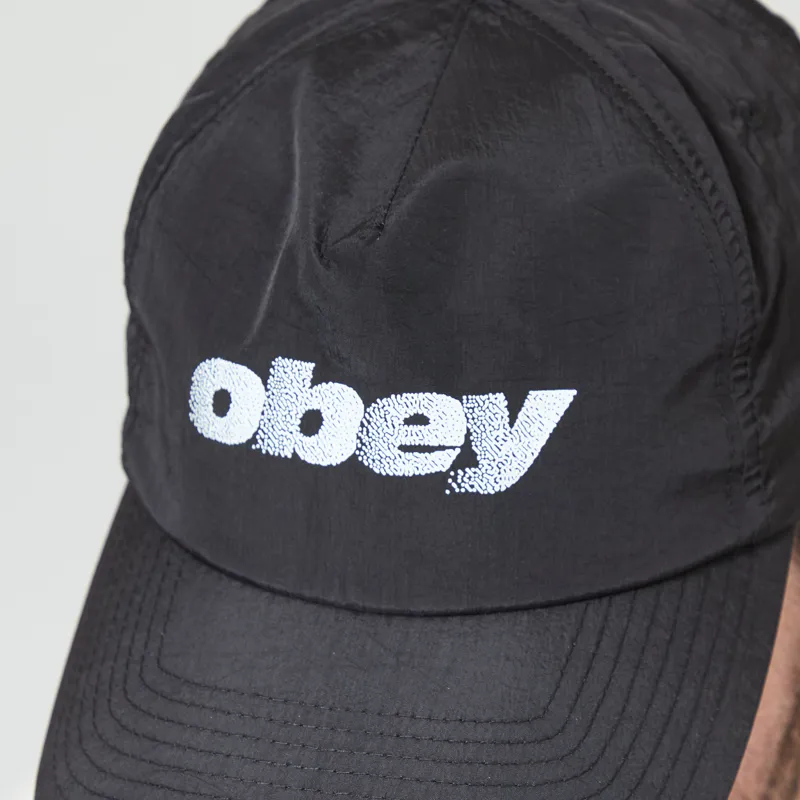 Obey Stipple 5 Panel Nylon Black-3