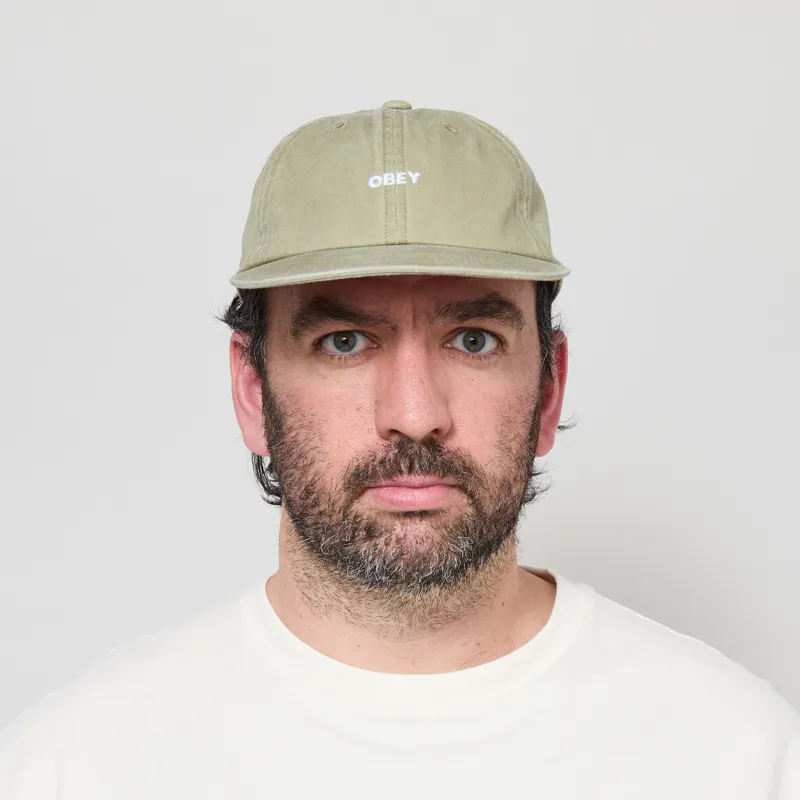 Obey Pigment Bold 6 Panel Strapback Pigment Khaki-1