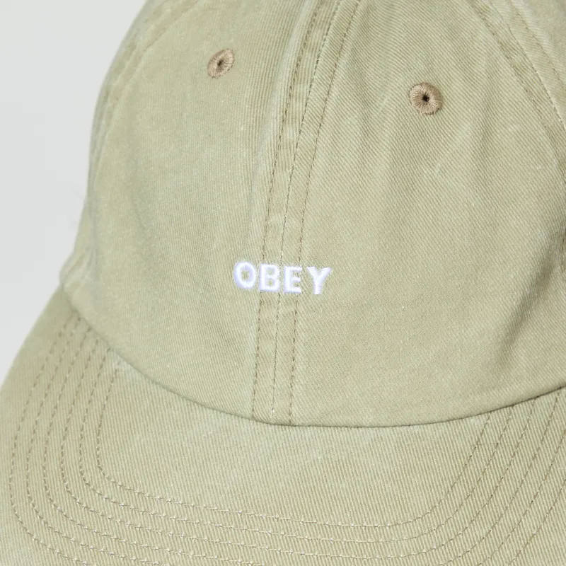Obey Pigment Bold 6 Panel Strapback Pigment Khaki-3