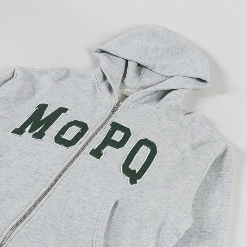 Museum Of Peace And Quiet University Zip Up Hoodie Heather-2