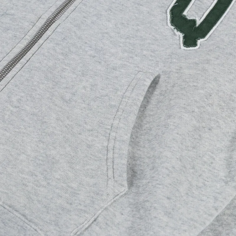 Museum Of Peace And Quiet University Zip Up Hoodie Heather-5