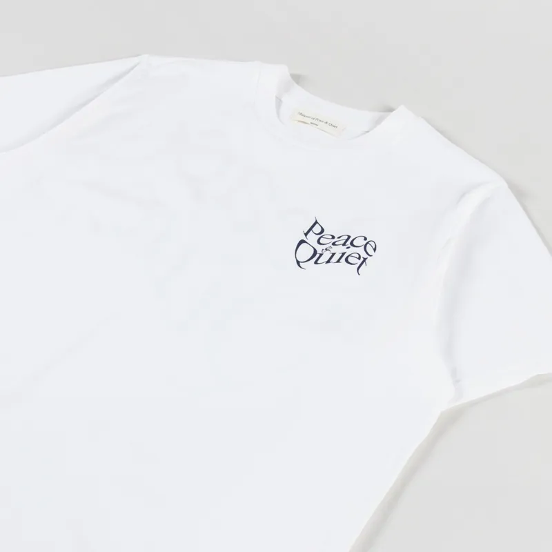 Museum Of Peace And Quiet Warped T Shirt White-3