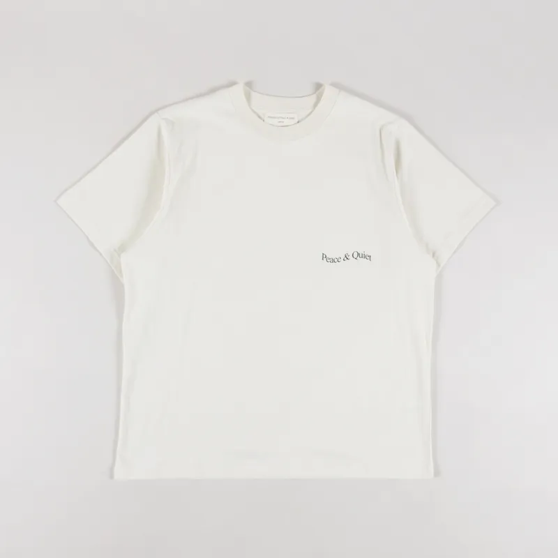 Museum Of Peace And Quiet Wordmark T Shirt Bone