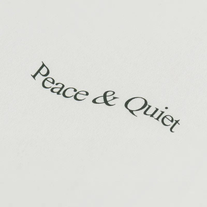 Museum Of Peace And Quiet Wordmark T Shirt Bone-2