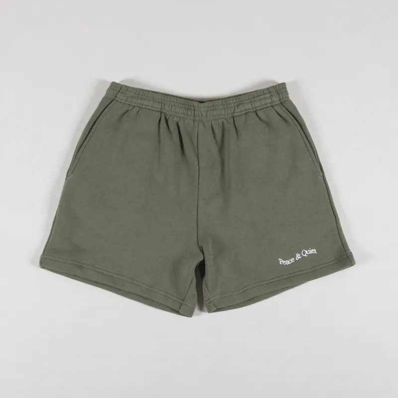 Museum Of Peace And Quiet Wordmark Sweatshorts Olive