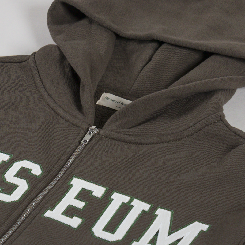 Museum Of Peace And Quiet Museum Zip Up Hoodie Coffee-4