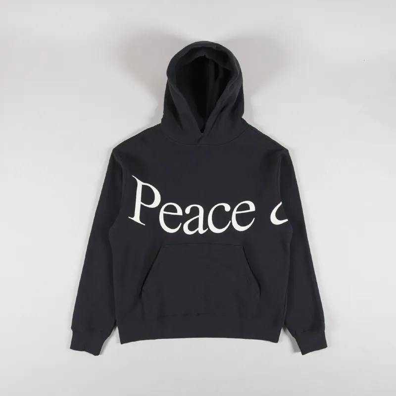 Museum Of Peace And Quiet Jumbo Wordmark Hoodie Black