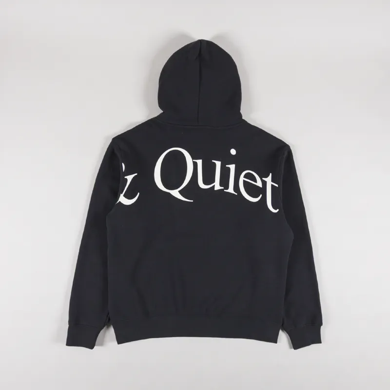 Museum Of Peace And Quiet Jumbo Wordmark Hoodie Black-1