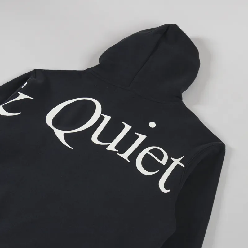 Museum Of Peace And Quiet Jumbo Wordmark Hoodie Black-3