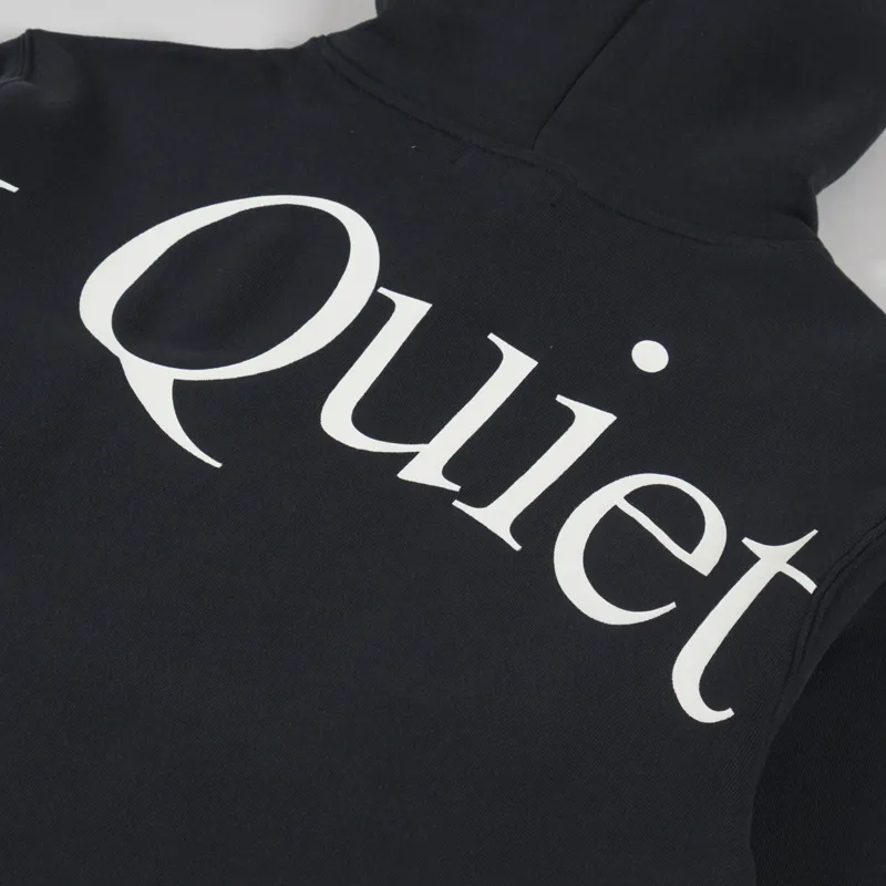 Museum Of Peace And Quiet Jumbo Wordmark Hoodie Black-5