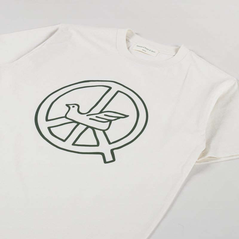 Museum Of Peace And Quiet Peaceful Dove T Shirt Bone-1