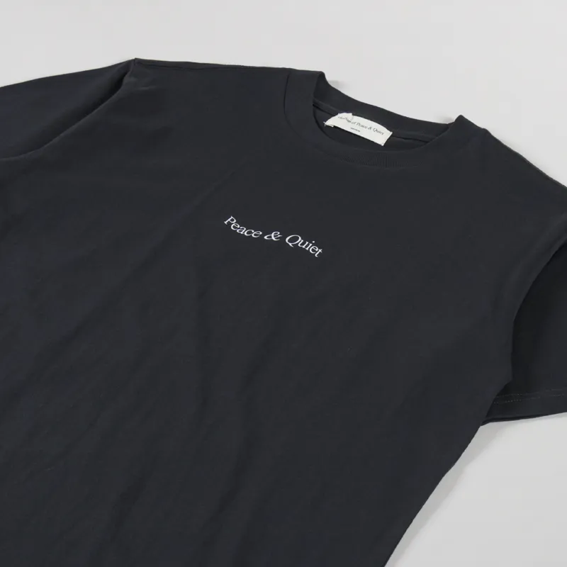 Museum Of Peace And Quiet Wordmark T Shirt Black-1