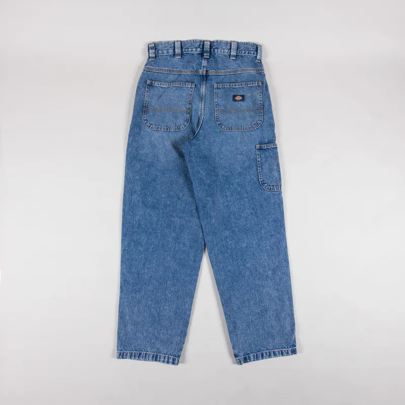 Dickies Madison Denim Trousers Rinsed Blue Fade