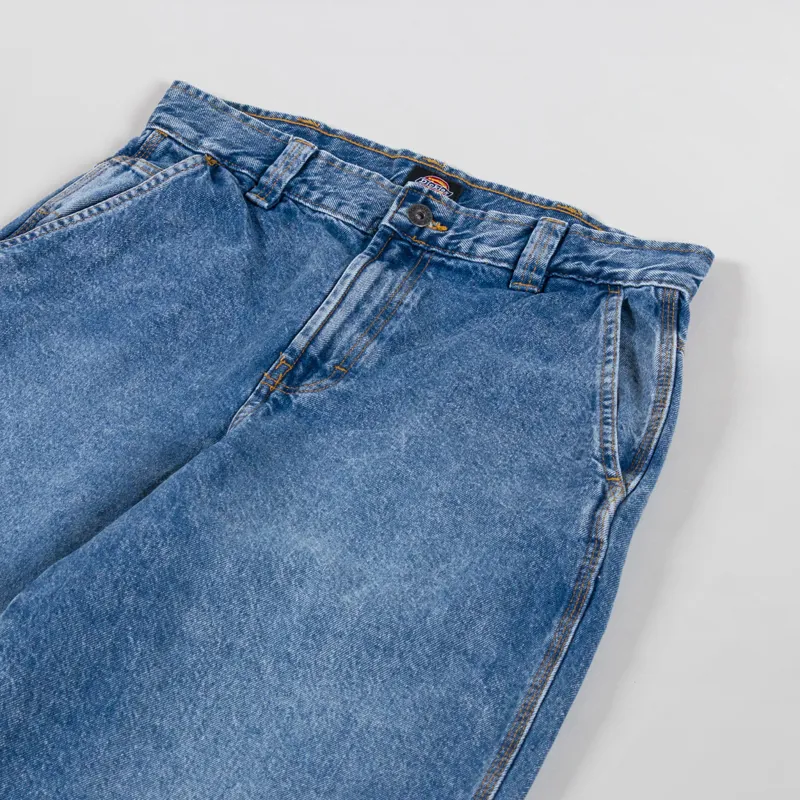 Dickies Madison Denim Trousers Rinsed Blue Fade-6