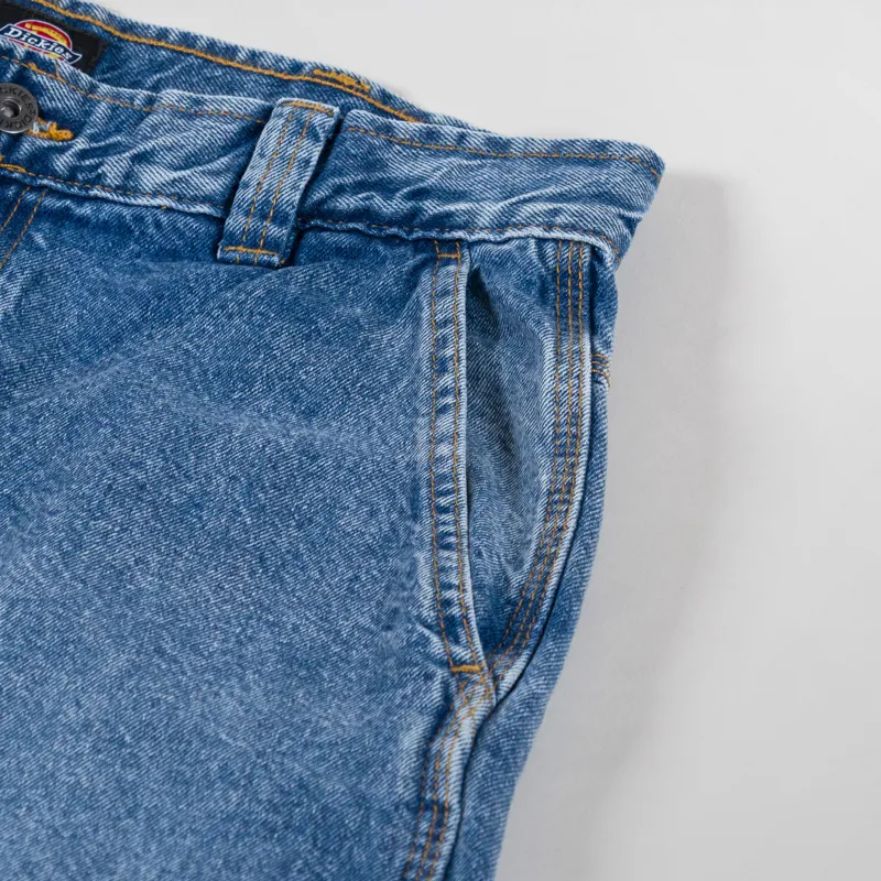 Dickies Madison Denim Trousers Rinsed Blue Fade-10
