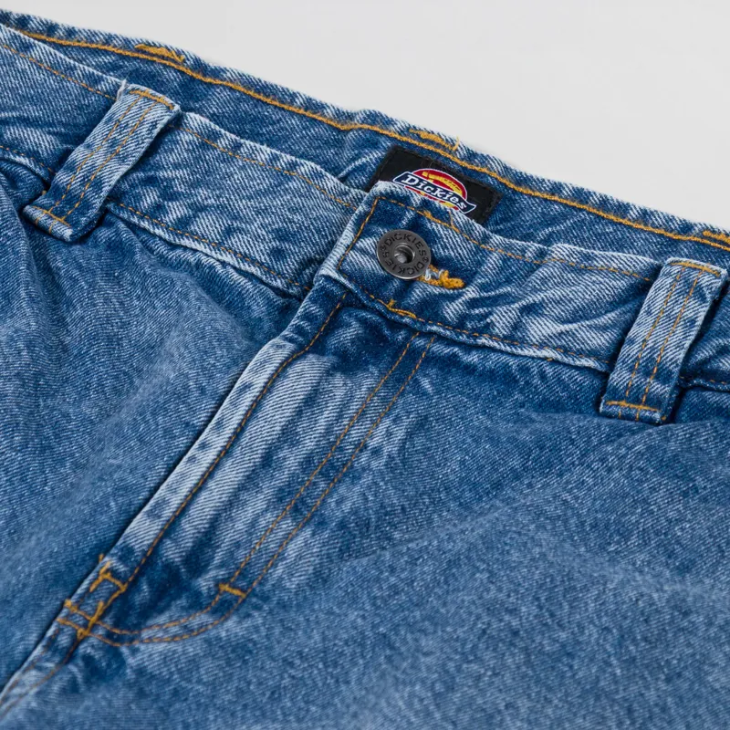 Dickies Madison Denim Trousers Rinsed Blue Fade-11