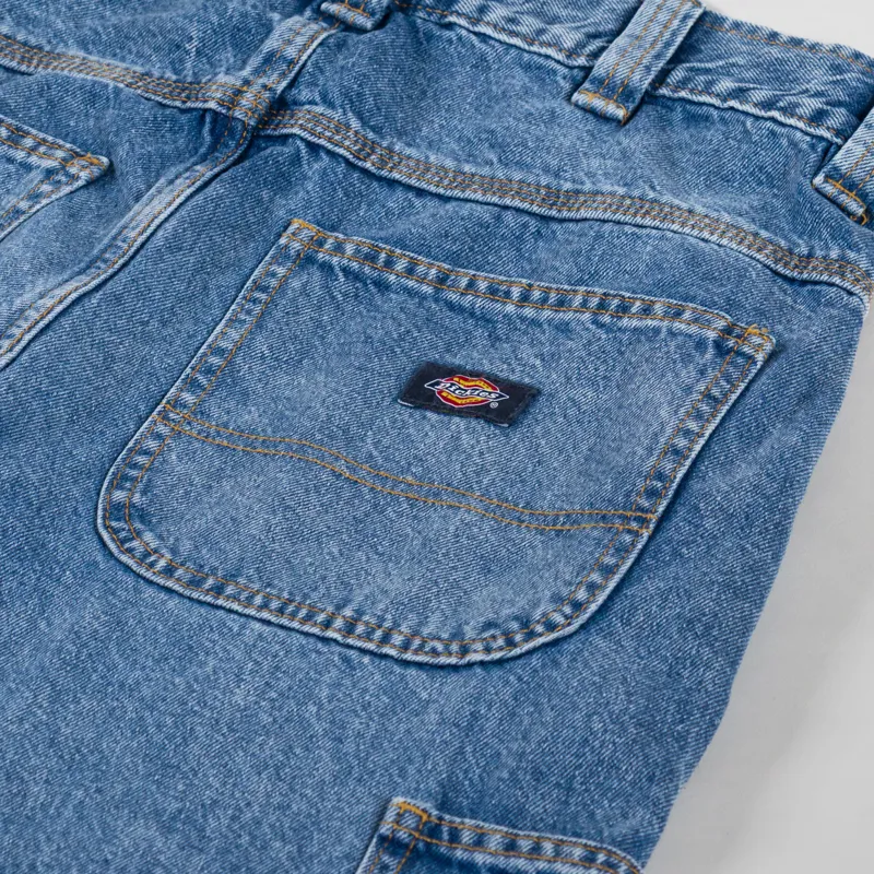 Dickies Madison Denim Trousers Rinsed Blue Fade-7