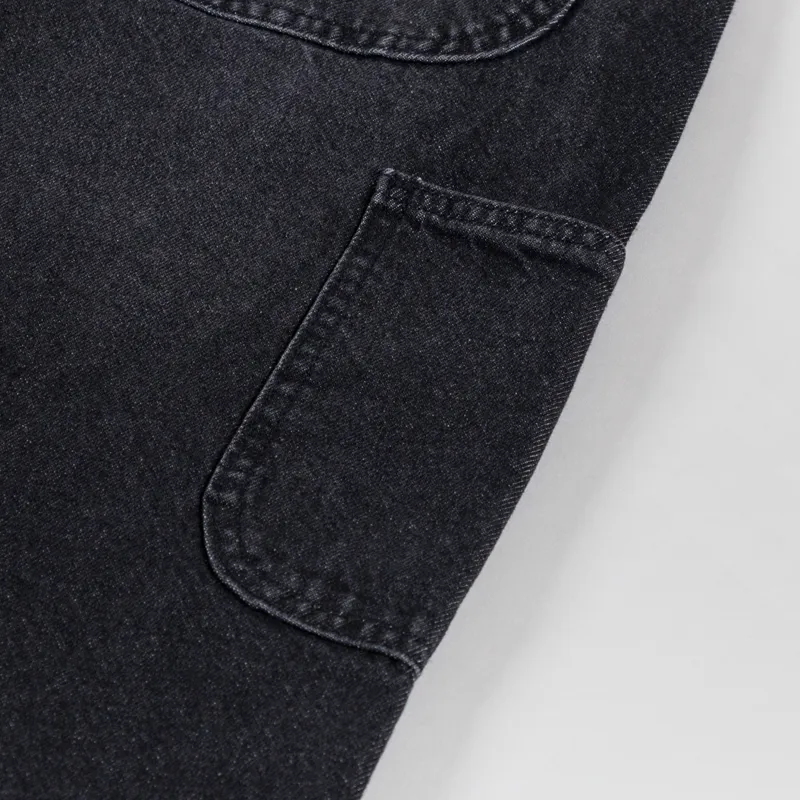 Dickies Madison Baggy Tapered Jeans Black Wash Faded-8