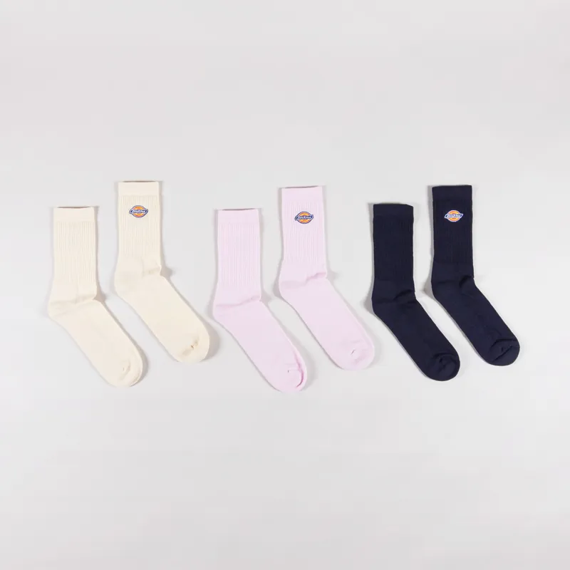 Dickies 3 Pairs Valley Grove Socks Wood Ash