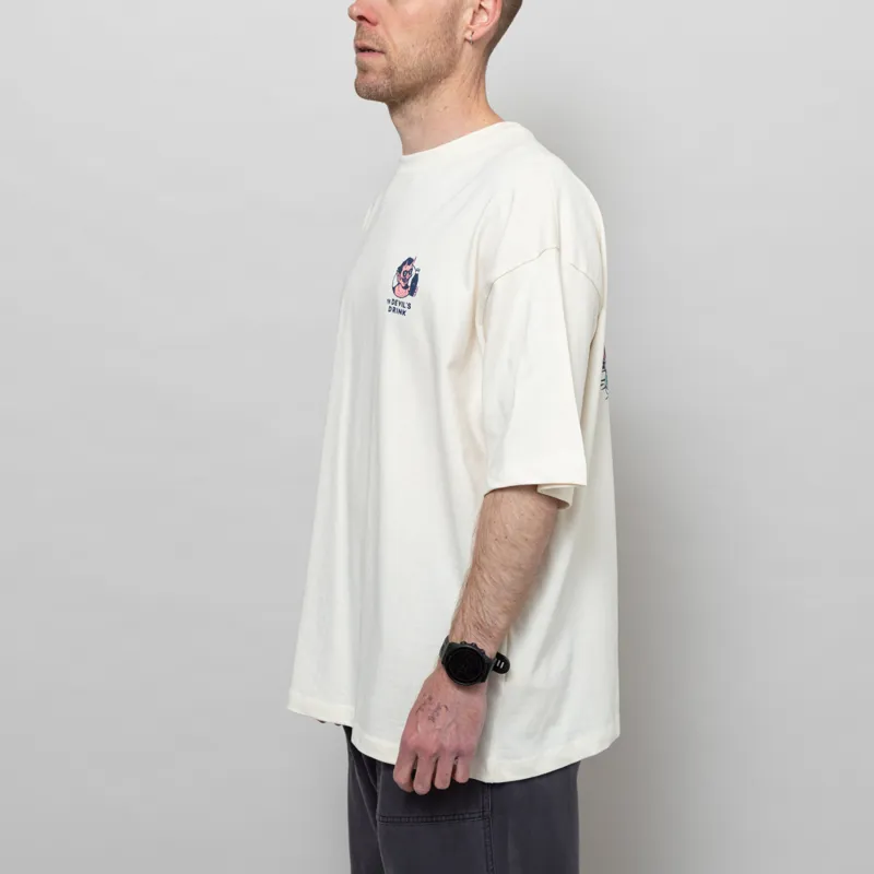 Kaotiko Gas Station T Shirt Ivory-3