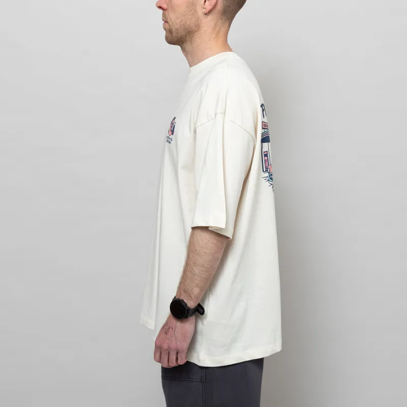 Kaotiko Gas Station T Shirt Ivory-4
