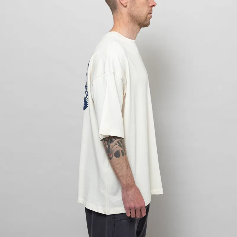 Kaotiko Gas Station T Shirt Ivory-1