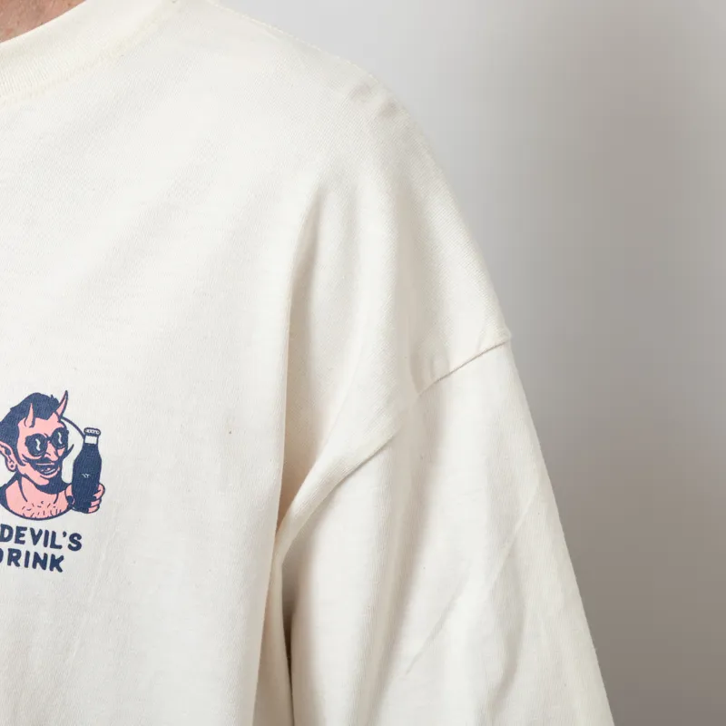 Kaotiko Gas Station T Shirt Ivory-7