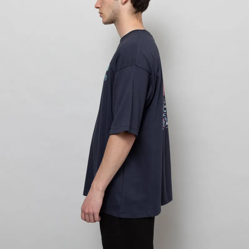Kaotiko Pinball T Shirt Navy-3