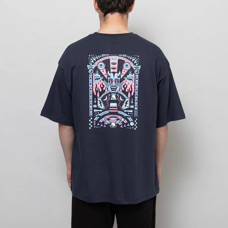 Kaotiko Pinball T Shirt Navy