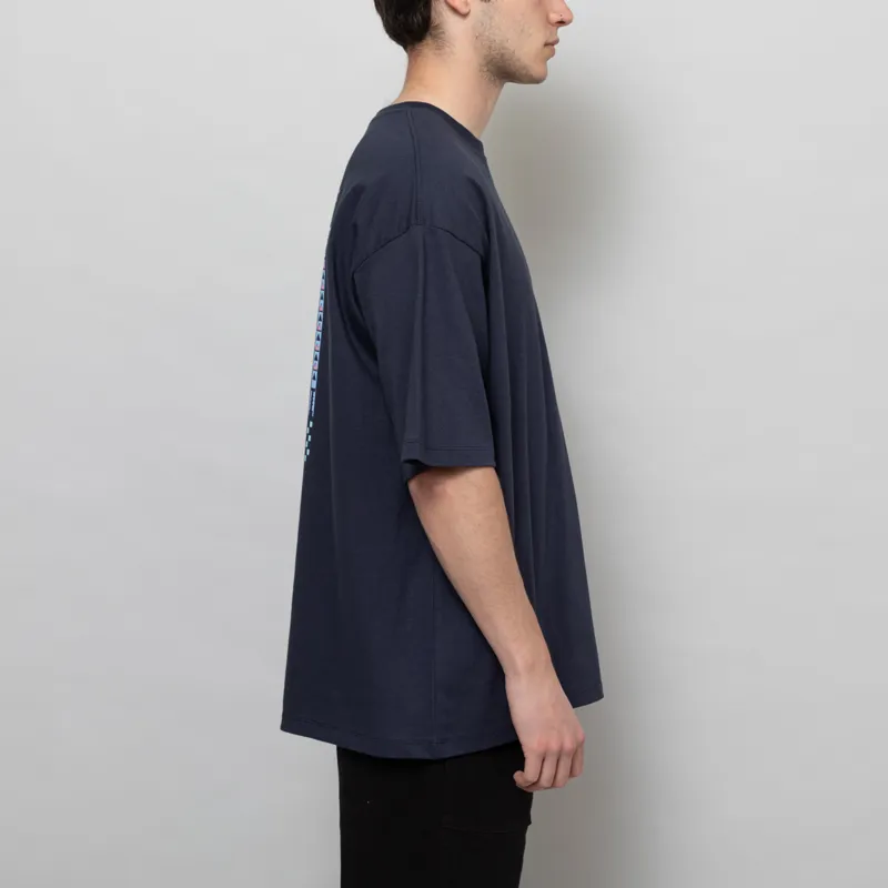 Kaotiko Pinball T Shirt Navy-1