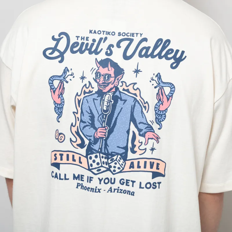 Kaotiko Still Alive T Shirt Ivory-5